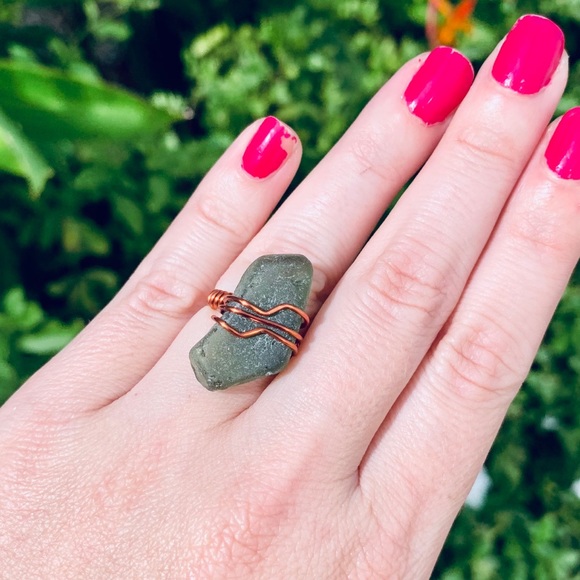 Rainforest Dreams Seaglass Ring - Picture 3 of 6